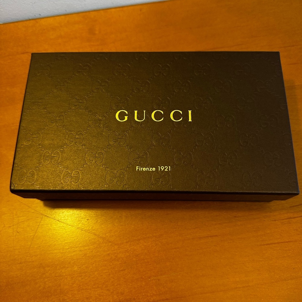 Gucci Orange/Pink Two-Tone Pebble Leather Zip Wallet w/ box. EUC. - Picture 2 of 14